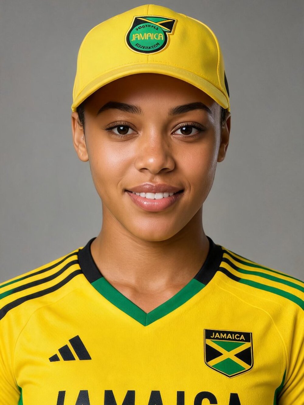 Adidas Jamaica Bob Marley Football Is Freedom Cap Yellow OSFA Hat Reggae Soccer